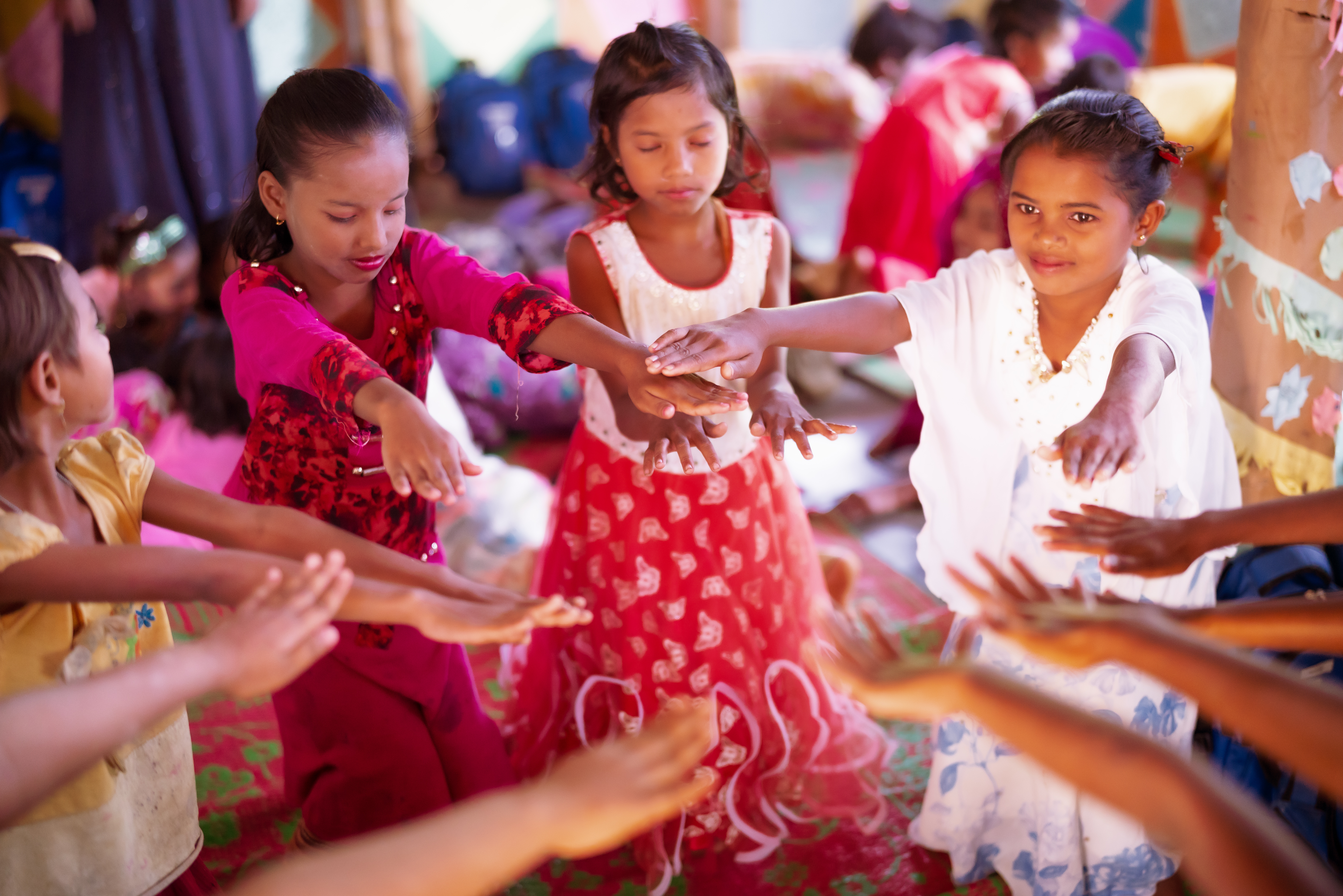 Kindernothilfe im Flüchtlingslager Kutupalong Extension in Cox's Bazar. Foto: Jakob Studnar