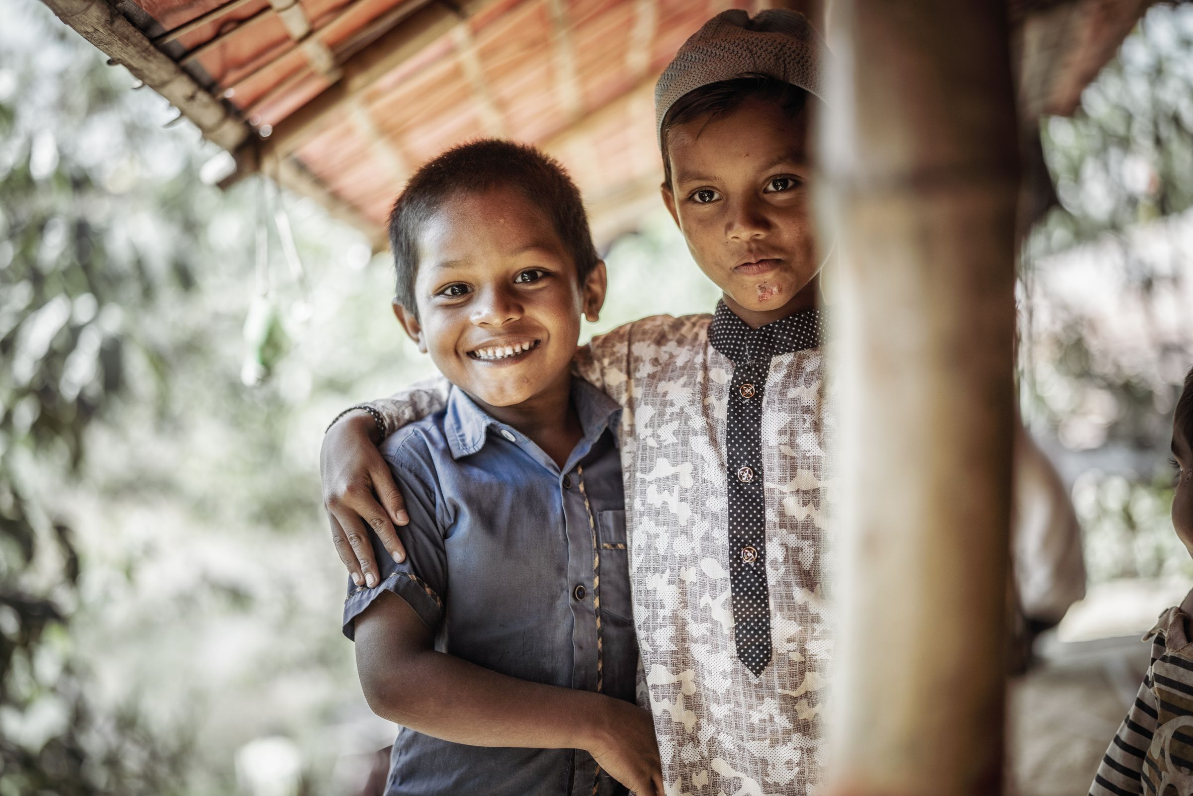 KNH PROJEKTNUMMER 26702  / Kinder im Camp 17 am Dienstag 21.11.2019 im Flüchtlingslager Kutupalong Extension in Cox's Bazar. Foto: Jakob Studnar / KNH ***ACHTUNG KEIN WEITERVERKAUF***NUR ... Bangladesch Kinder