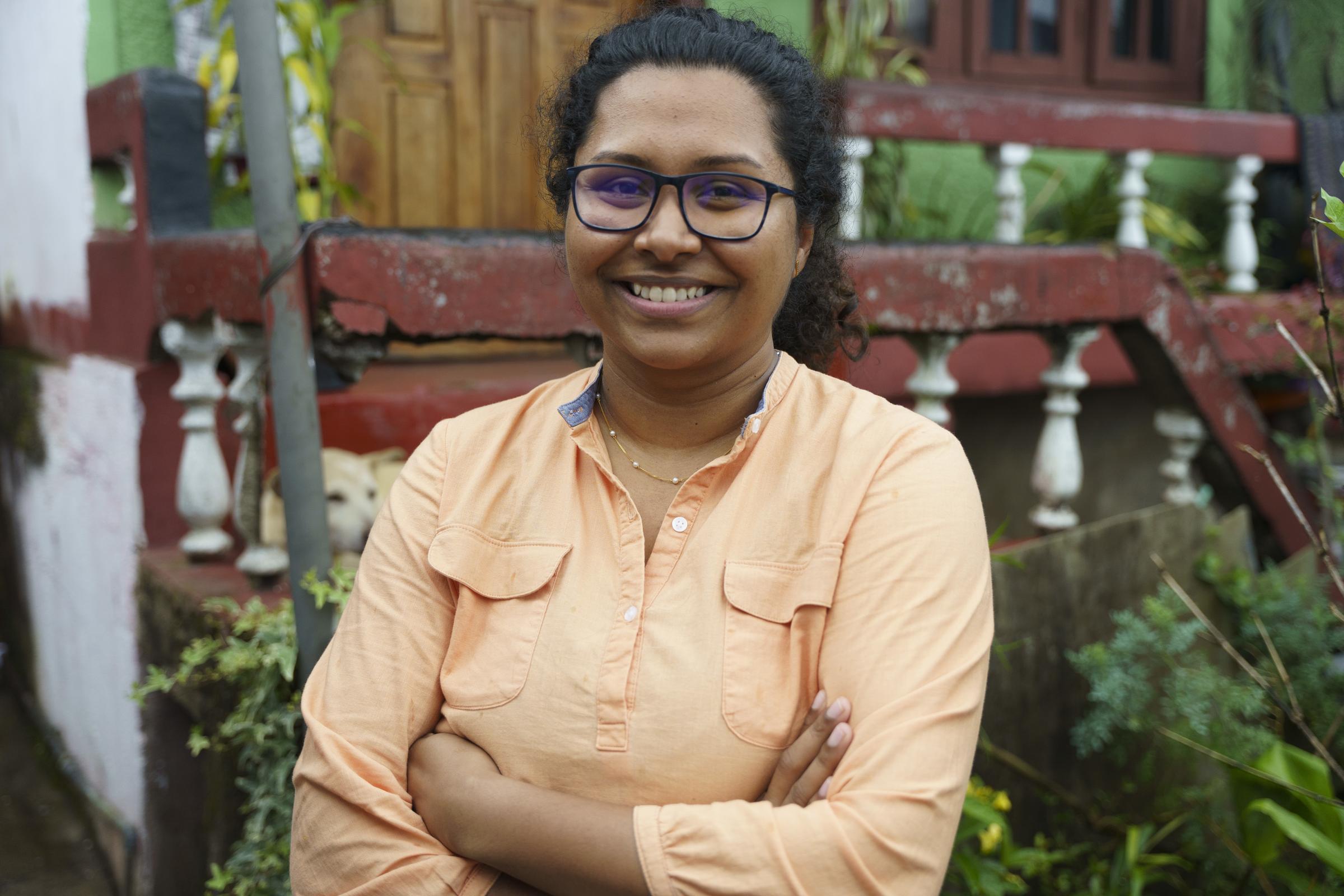 Vishni Vincent, Co-Landesdirektorin des Kindernothilfepartners SLU (Quelle: Christian Nusch) Platzhalterbild
