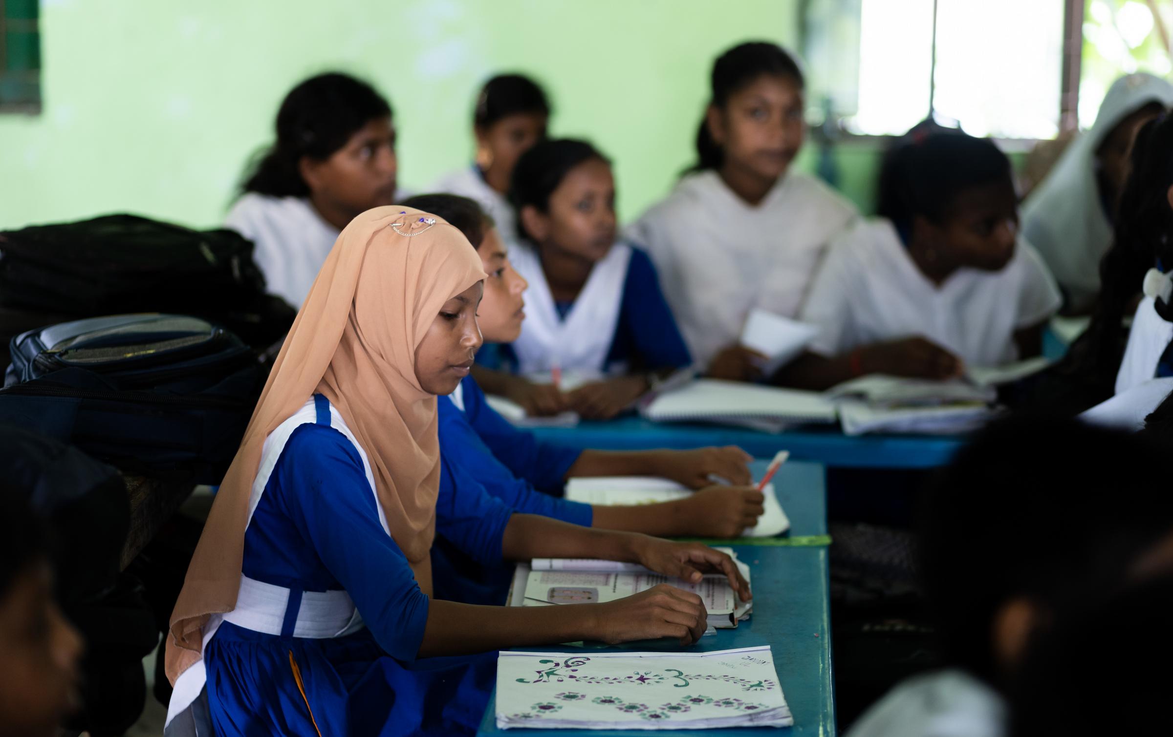 Schüler der Chila Manumia High School Bangladesch (Quelle: Kindernothilfe)