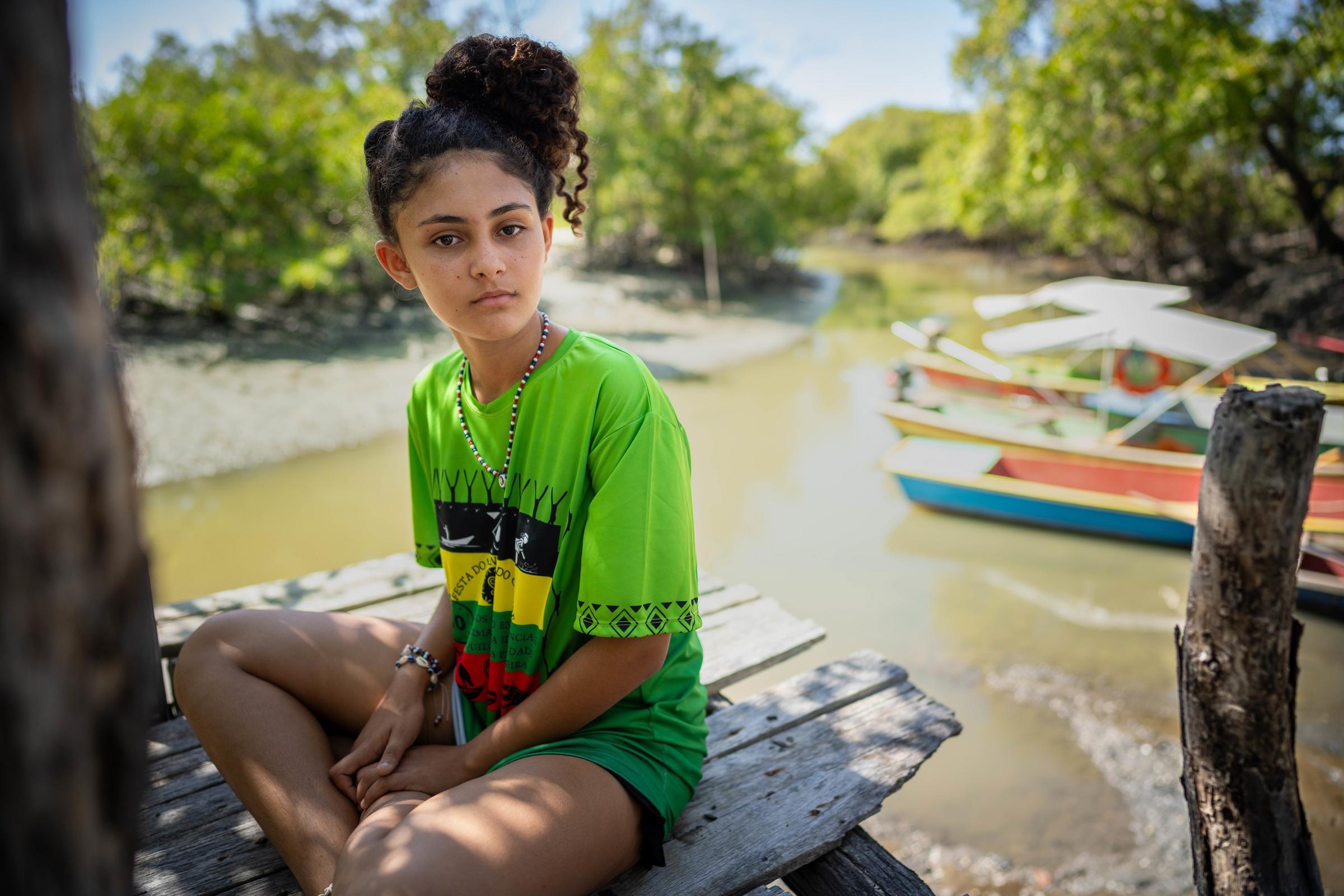 Das ist Ana. Sie setzt sich mit Social Media für den Schutz ihrer Community ein. Foto: Jakob Studnar/Kindernothilfe Das ist Ana. Sie setzt sich mit Social Media für den Schutz ihrer Community ein. Foto: Jakob Studnar/Kindernothilfe
