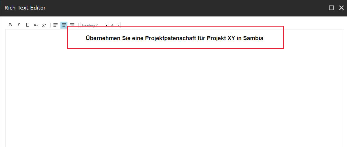 Screenshot Aufbau Formular Projektpatenschaft